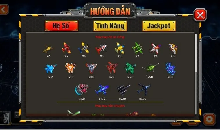 Hệ số các sinh vật trong Bắn Cá Đại Chiến B52 MMLive
