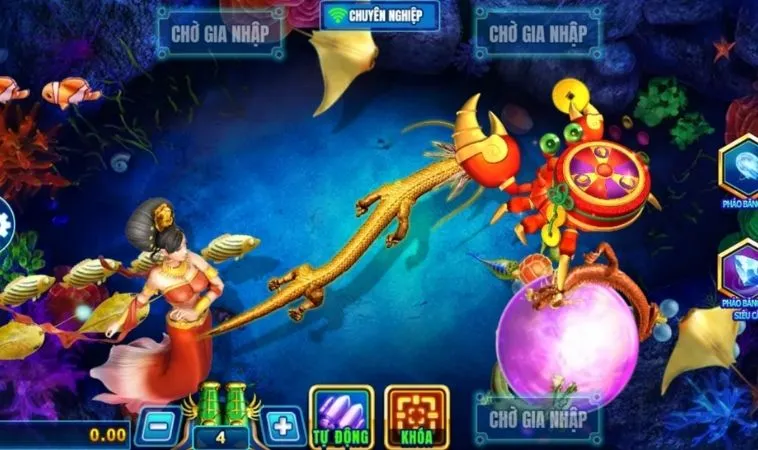 Giao diện chơi Bắn Cá Rồng MMLive