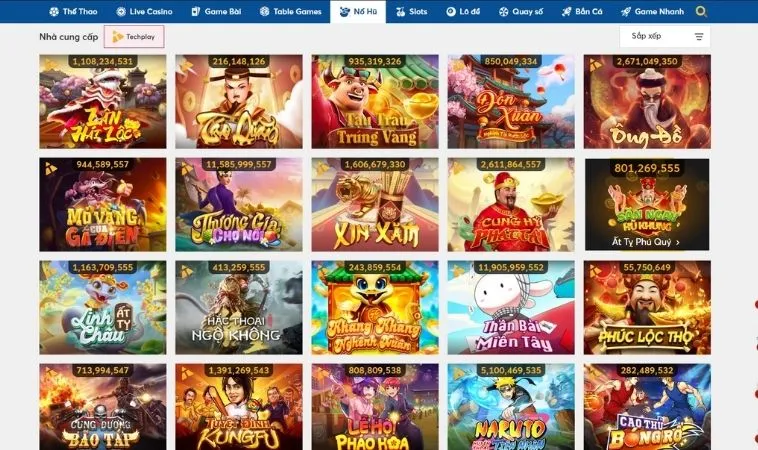 Sảnh Nổ hũ MMLive quy tụ đa dạng các thể loại game hay để trải nghiệm